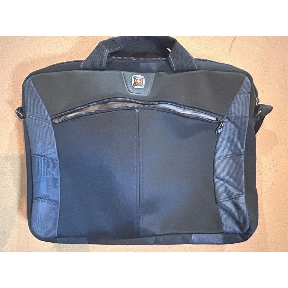 SwissGear Wenger Laptop Briefcase Bag‎ Black Professional Travel Messenger Bag